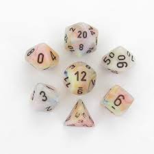 Festive Circus / Black 7 Dice Set - CHX27442